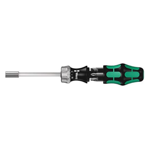 Wera Kraftform Kompakt 27 RA slotted ratcheting multi-head screwdriver for $40