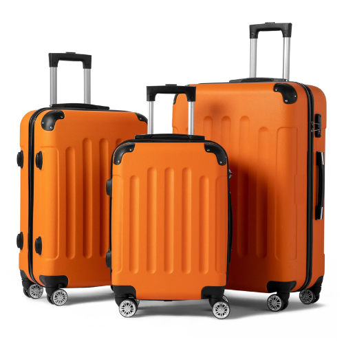 Zimtown 3-piece hardside spinner luggage set for $100