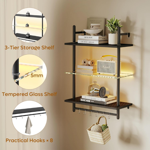 Bestier 3-tier 24-inch mounted shelving unit for $30
