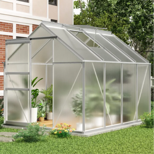 8′ x 6′ Yitahome walk-in polycarbonate greenhouse for $264