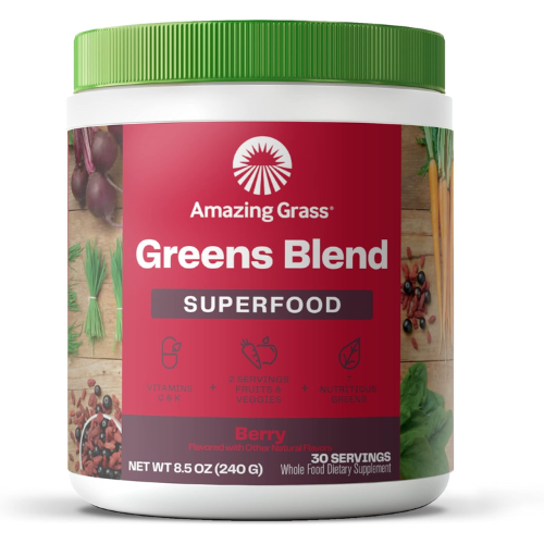 Amazing Grass Greens Blend Berry Superfood powder for $11
