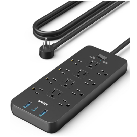 Anker 2100J 12-port surge protector power strip with USB for $22