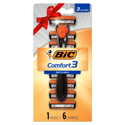 BIC Comfort disposable razor with 6 cartridges for $4