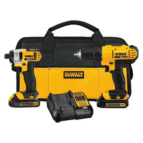 Dewalt 20V Max cordless drill and impact driver kit with 2 batteries and charger for $139