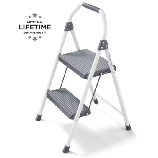 Gorilla Ladders 2-step compact steel step stool for $20