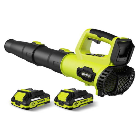 Leapul leaf blower 21V electric cordless leaf blower with 2 batteries and charger for $68