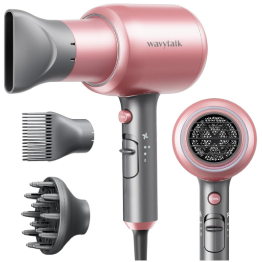 Wavytalk professional ionic hair dryer with diffuser for $32
