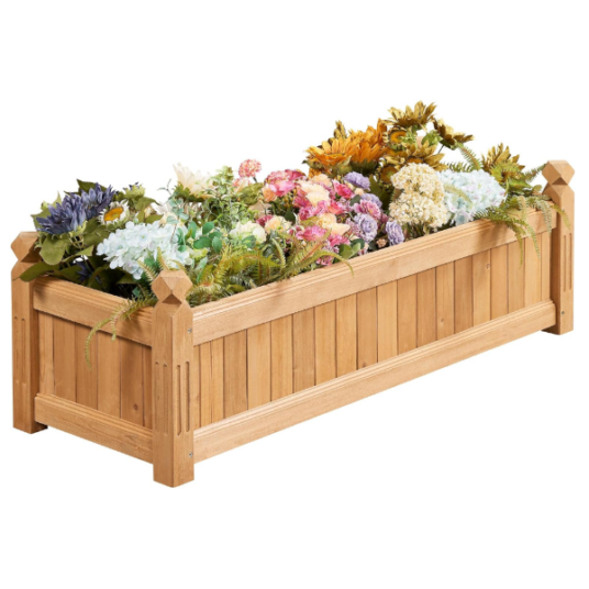 Yaheetch wooden raised garden bed for $62