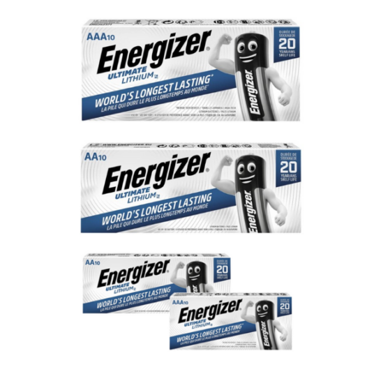 Energizer lithium battery multi-packs from $27