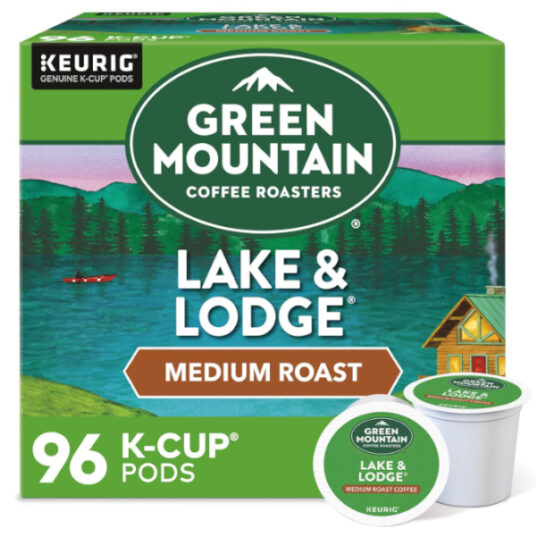 Green Mountain Coffee Roasters 96-piece Lake and Lodge blend K-cup coffee for $33