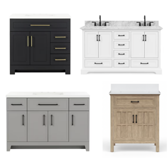 Today only: Take up to 65% off select bathroom vanities