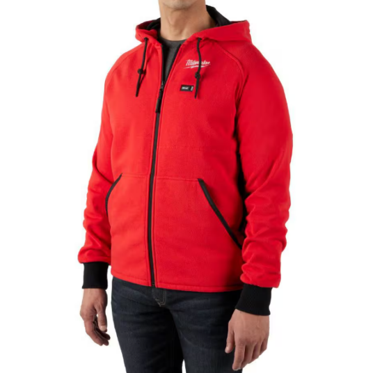 Milwaukee M12 men’s 12V Lithium-Ion red heated jacket hoodie for $85