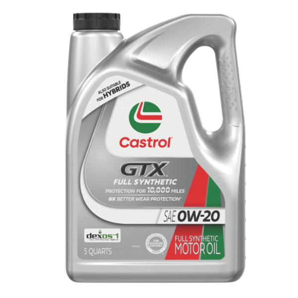 Prime members: 5 quarts Castrol GTX full synthetic 0W-20 motor oil for $18