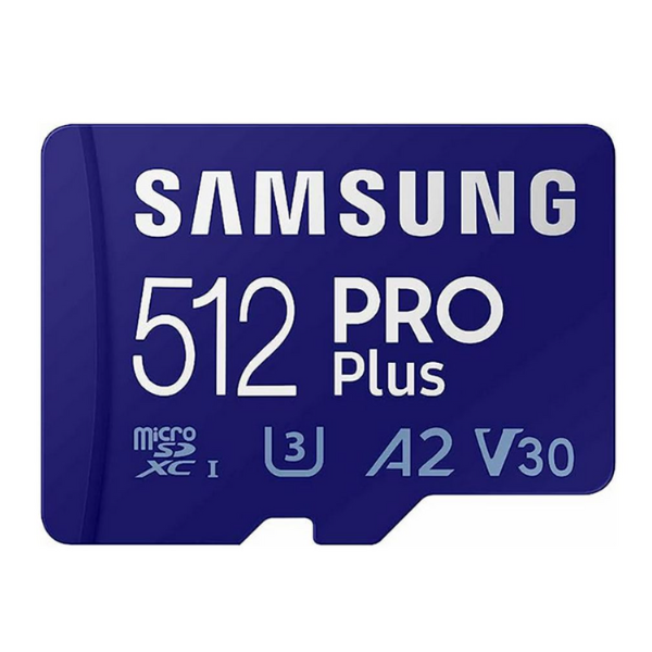 SAMSUNG PRO Plus microSD memory card + adapter, 512GB MicroSDXC for $40