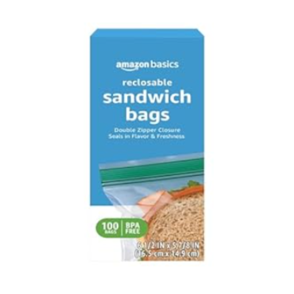 Prime members: Amazon Basics 100-count sandwich bags for $2