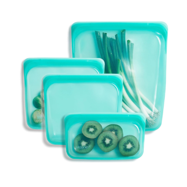 Prime members: 4-pack Stasher platinum silicone food grade reusable storage bags for $33