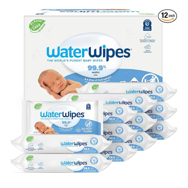 Prime members: WaterWipes plastic-free original baby wipes for $27