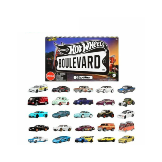 25-piece Hot Wheels Boulevard Premium car box set for $65