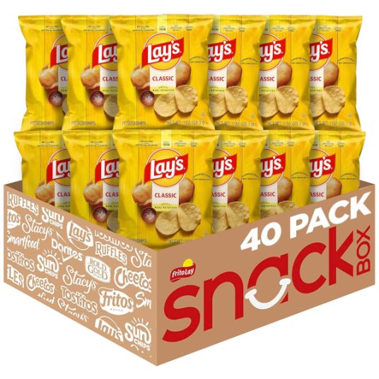 Lay’s Classic potato chips 40-pack for less than $10